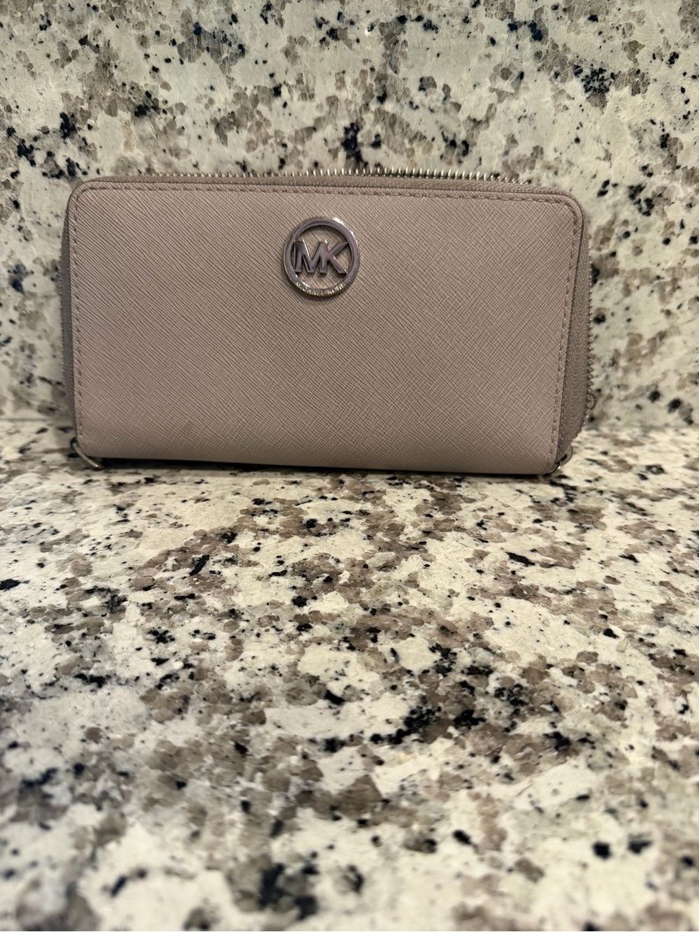 Michael Kors Zip-Around Saffiano Wallet